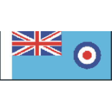 GB06 RAF Ensign Size E 75mm Fabric Flag